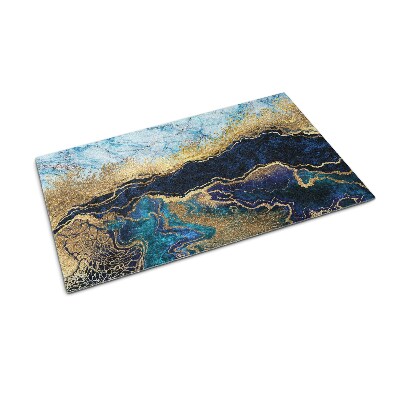 Tapete de entrada Mármore Azul