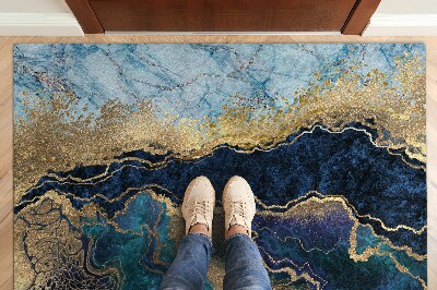 Tapete de entrada Mármore Azul