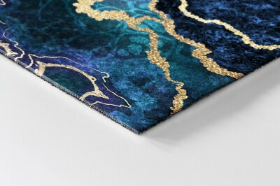 Tapete de entrada Mármore Azul