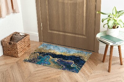 Tapete de entrada Mármore Azul