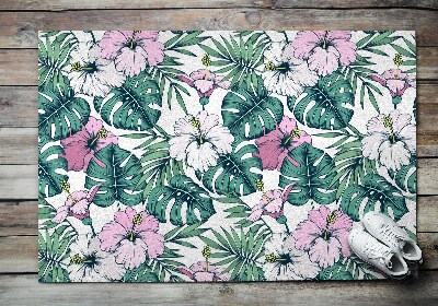 Tapete capacho Folhas de Monstera