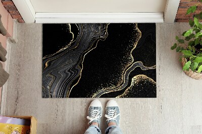 Tapete capacho Mármore preto