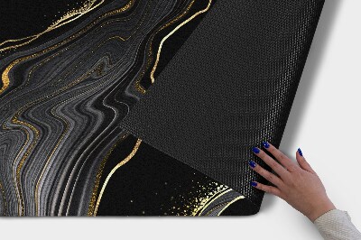 Tapete capacho Mármore preto