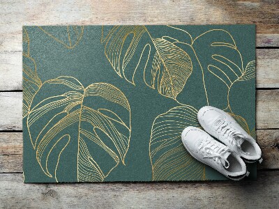 Tapete de entrada Folhas de Monstera