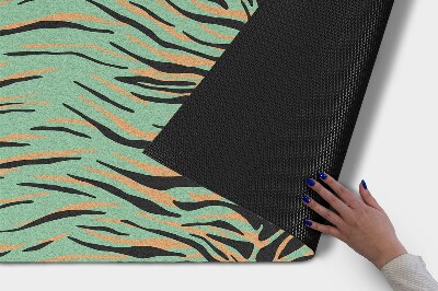 Tapete de entrada Listras de Tigre Abstratas