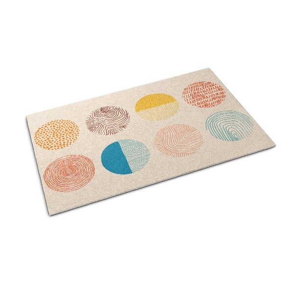 Tapete de entrada Círculos Linhas