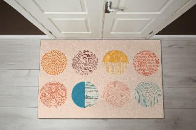 Tapete de entrada Círculos Linhas
