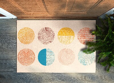 Tapete de entrada Círculos Linhas