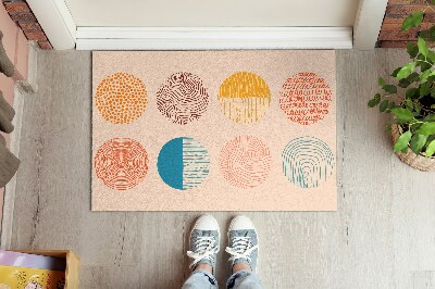 Tapete de entrada Círculos Linhas