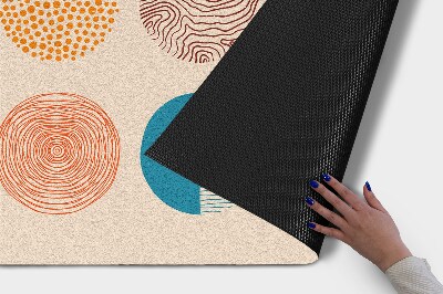 Tapete de entrada Círculos Linhas