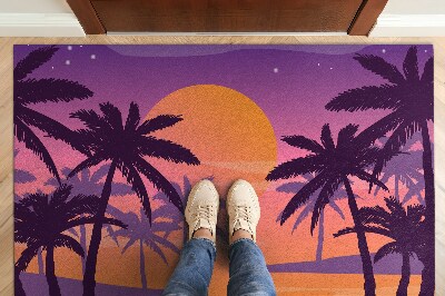 Tapete de entrada Praia tropical