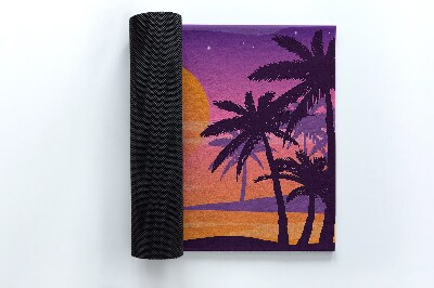 Tapete de entrada Praia tropical