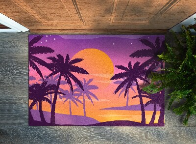 Tapete de entrada Praia tropical