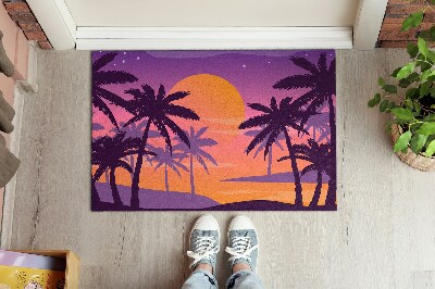 Tapete de entrada Praia tropical