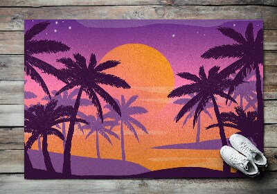 Tapete de entrada Praia tropical