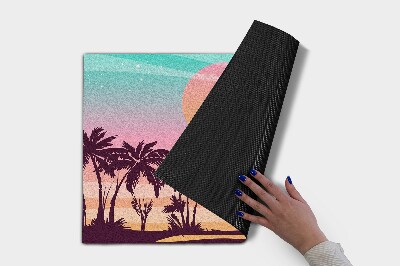 Tapete capacho Praia tropical