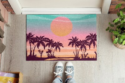 Tapete capacho Praia tropical