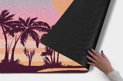 Tapete capacho Praia tropical