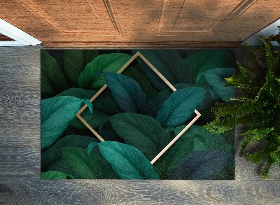 Tapete de entrada Folhas tropicais