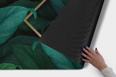 Tapete de entrada Folhas tropicais