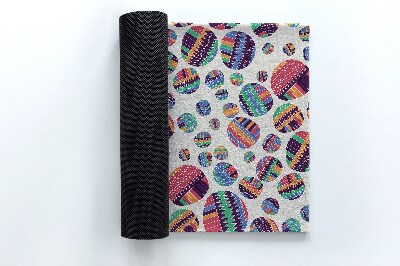 Tapete de entrada Abstração de pontos coloridos