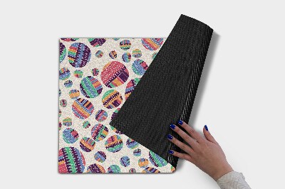 Tapete de entrada Abstração de pontos coloridos