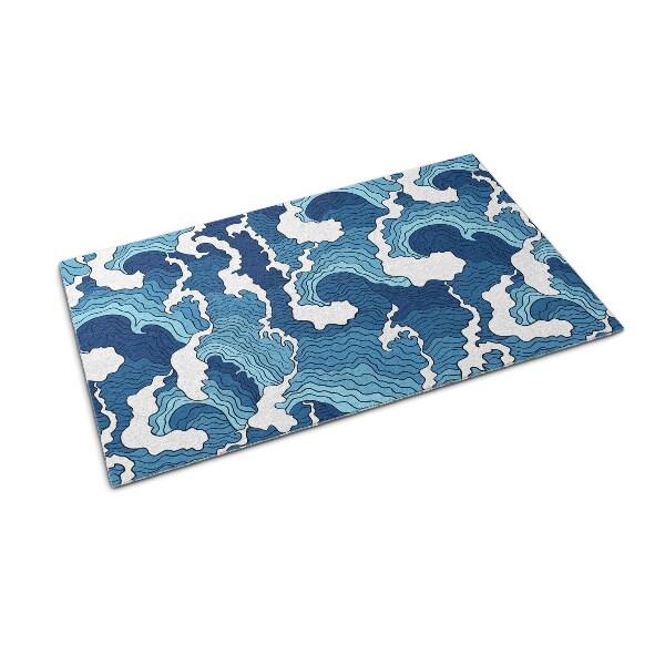 Tapete de entrada Ondas japonesas