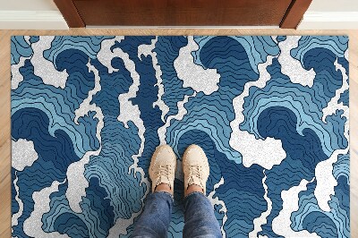 Tapete de entrada Ondas japonesas