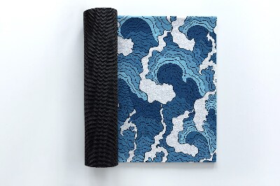 Tapete de entrada Ondas japonesas