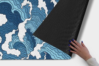 Tapete de entrada Ondas japonesas