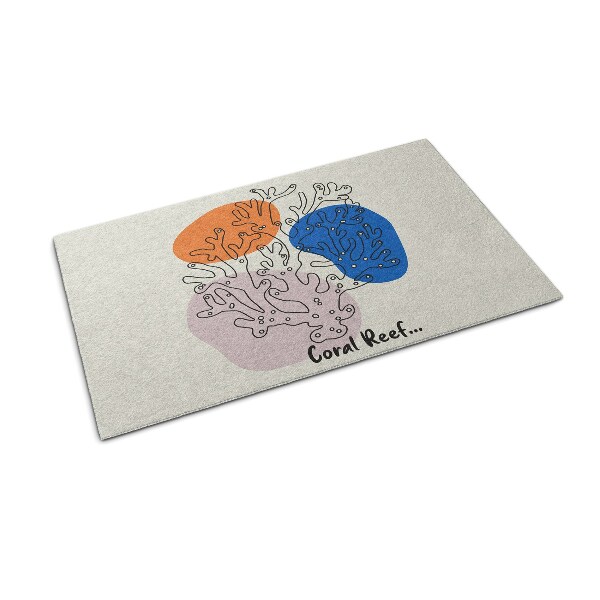 Tapete de entrada Recife de Coral