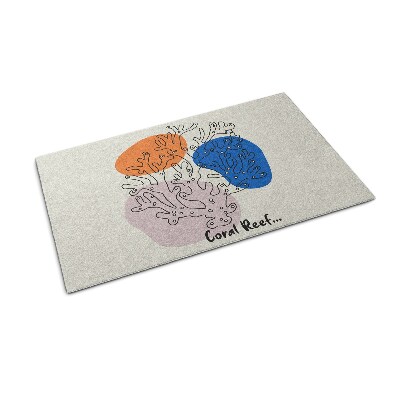 Tapete de entrada Recife de Coral