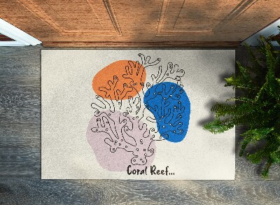 Tapete de entrada Recife de Coral