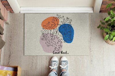 Tapete de entrada Recife de Coral