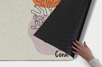 Tapete de entrada Recife de Coral