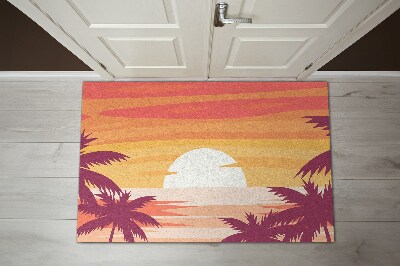 Tapete de entrada Praia tropical