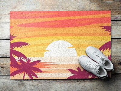 Tapete de entrada Praia tropical