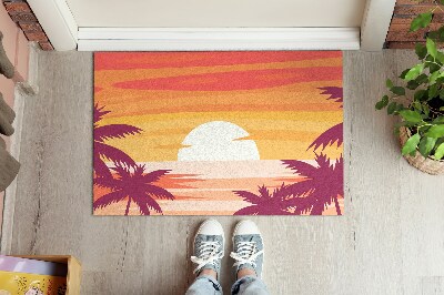 Tapete de entrada Praia tropical