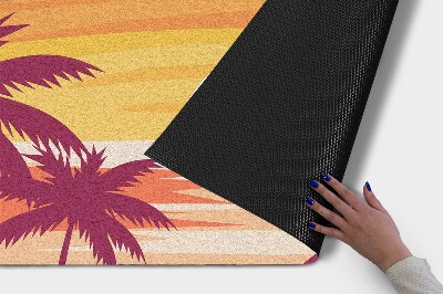 Tapete de entrada Praia tropical