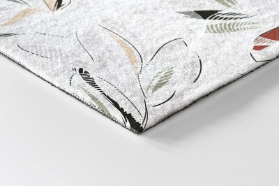 Tapete capacho Abstração de plantas