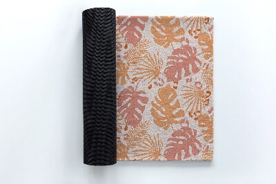 Tapete capacho Padrão de folhas de Monstera