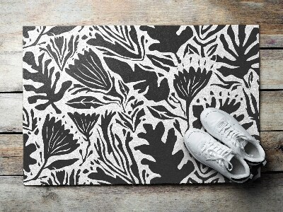 Tapete capacho Abstração de plantas