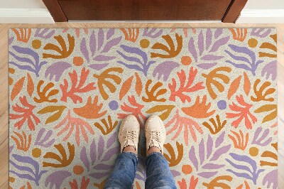 Tapete capacho Abstração de plantas