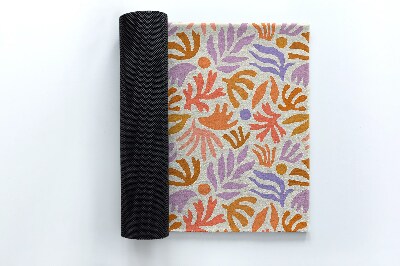 Tapete capacho Abstração de plantas