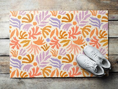 Tapete capacho Abstração de plantas