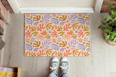 Tapete capacho Abstração de plantas