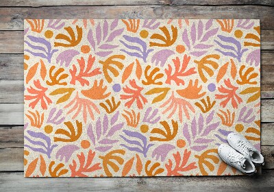 Tapete capacho Abstração de plantas