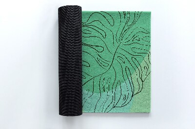 Tapete de entrada Folhas de Monstera