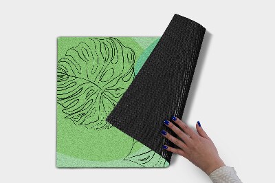 Tapete de entrada Folhas de Monstera