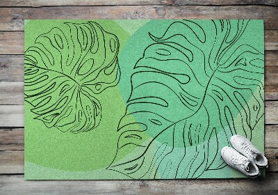 Tapete de entrada Folhas de Monstera